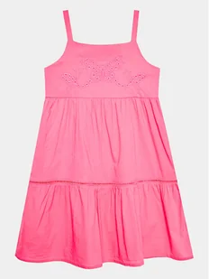 United Colors Of Benetton Sukienka codzienna 4JO1GV00V Różowy Regular Fit - Sukienki i spódniczki dla dziewczynek - miniaturka - grafika 1