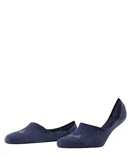 FALKE Kobiety Stopki Step High Cut W IN Zrównoważona Bawełna niewidoczne jednokolorowe 1 Para, Niebieski (Navy Melange 6127), 39-40 - Skarpetki damskie - miniaturka - grafika 1