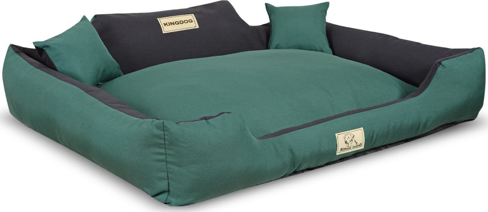 AIO Legowisko rozbieralne antypoślizgowe MM44 115x95cm zielone KingDog