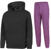 Dresy męskie - 4F OCIEPLANY DZIEWCZÄCY DRES KOMPLET BLUZA SPODNIE / rozm 146 - miniaturka - grafika 1