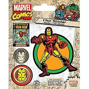 Pyramid Posters Marvel Iron Man - naklejka z komiksu 10x12,5 PS7263 - Naklejki na ścianę - miniaturka - grafika 1