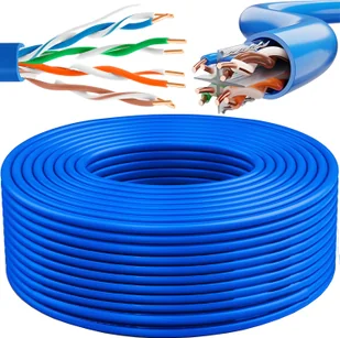 300m KAT 5E kabel sieciowy LAN kabel krosowy Ethernet RJ45 wtyczka surowa kabel DSL sieć Gigabit Gbit S/FTP kabel Ethernet przełącznik modem repeater Reto - Kable miedziane - miniaturka - grafika 1