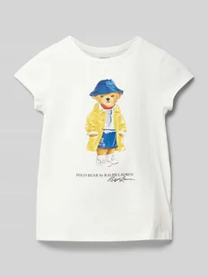 T-shirt z nadrukowanym motywem i logo model ‘BEAR’ - Koszulki dla dziewczynek - miniaturka - grafika 1