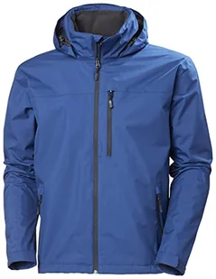 Helly Hansen Crew męska kurtka z kapturem mostek męski, męska, z kołnierzem kurtka z kapturem, 606 Deep Fjord, L - Kurtki męskie - miniaturka - grafika 1