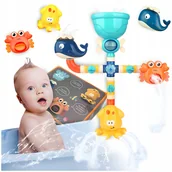 Zabawki do kąpieli - ZABAWKA KĄPIELOWA POD PRYSZNIC DO WODY WANNY WODOSPAD FONTANNA PRZELEWOWA - miniaturka - grafika 1