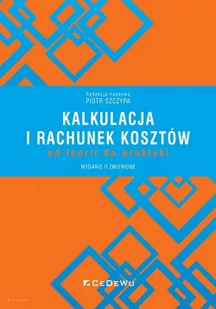 Kalkulacja i rachunek kosztów Nowa - Biznes - miniaturka - grafika 2