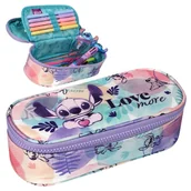 Plecaki szkolne i tornistry - Coolpack Campus Disney Fashion Piórnik Jednokomorowy Z Klapką Bez Wyposażenia Stitch Pastelowy - miniaturka - grafika 1