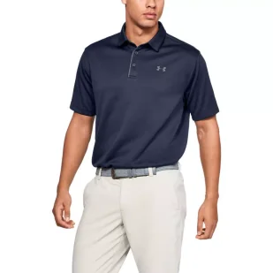 Koszulka męska Under Armour TECH POLO - Koszulki sportowe męskie - miniaturka - grafika 1
