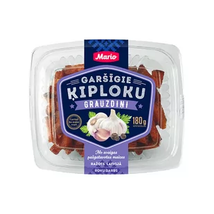 Grzanki Ulubione Żytnie Z Czosnkiem "Mario" 180G - Krakersy - miniaturka - grafika 1