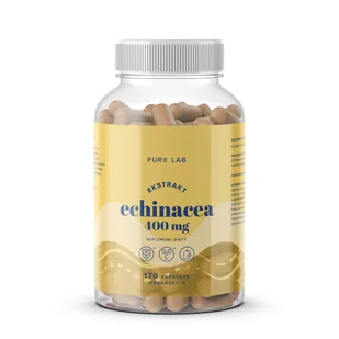 Ekstrakt z echinacea, 400 mg, Pure Lab, Aura Herbals, 170 kapsułek - Witaminy i minerały - miniaturka - grafika 1