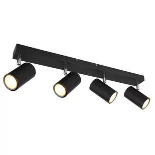Globo Robby 57911-4B listwa plafon lampa sufitowa spot 4x35W GU10 czarny - Lampy sufitowe - miniaturka - grafika 1