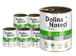 Dolina Noteci PREMIUM bogata w dziczyznę 24x800g - Mokra karma dla psów - miniaturka - grafika 1