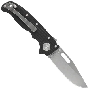 Nóż składany Demko AD20.5 Clip Point Black G10, Stonewashed CPM S35VN by Andrew Demko (205-S35-CPB) - Noże - miniaturka - grafika 3