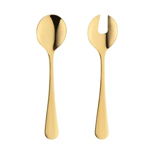 Sztućce Do Sałaty 2 Sztuki Slim Gold Villa Italia - Zestawy sztućców - miniaturka - grafika 1