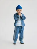 Spodenki dla niemowląt - Reserved - Bawełniane jeansy - niebieski - miniaturka - grafika 1