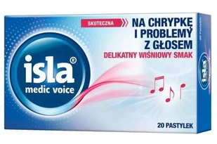 SALVEO POLAND SP. Z O.O. Isla Medic Voice 20 pastylek do ssania 9098787 - Przeziębienie i grypa - miniaturka - grafika 1