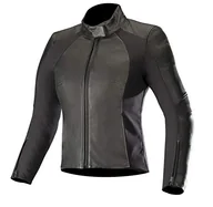 Odzież motocyklowa - Kurtka motocyklowa Alpinestars Vika V2 Womens Leather Jacket czarna, 40 - miniaturka - grafika 1