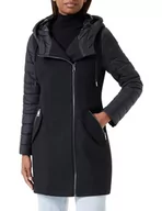 Płaszcze damskie - s.Oliver Płaszcz outdoorowy, szary/czarny, 42 - miniaturka - grafika 1