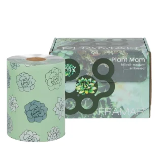 Framar Plant Mom- Folia Fryzjerska Embossed Roll Rolka 97,5m - Pozostałe akcesoria fryzjerskie - miniaturka - grafika 1