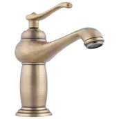 Baterie umywalkowe - Bateria Umywalkowa Stojąca Retro Kran Złota - miniaturka - grafika 1