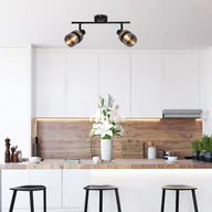 Lampy sufitowe - Podwójny reflektor na listwie, dwa klosze 92-13422 z serii YUKI - miniaturka - grafika 1