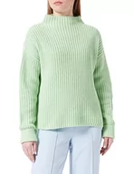 Swetry damskie - SELECTED FEMME Sweter damski z golfem, Pistachio Green, M - miniaturka - grafika 1