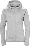 Kurtki damskie - uhlsport Kempa Handball Emotion 27 damska kurtka sportowa z kapturem dla kobiet i dziewcząt z podszewką – polar po wewnętrznej stronie – z kieszeniami na zamek błyskawiczny - miniaturka - grafika 1