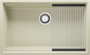 Zlew BRANDE SWIFT SLIM 760-80 BEIGE (beżowy) zwijany ociekacz ROLLMATA - Zlewozmywaki - miniaturka - grafika 1