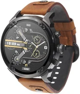 Zegarki męskie - Zegarek Enter GD.99.T.14.334 Grand Daddy Czarna Stal na skórzanym pasku - miniaturka - grafika 1