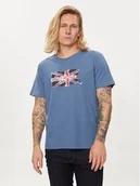 Koszulki męskie - Pepe Jeans T-Shirt Clag PM509384 Niebieski Regular Fit - miniaturka - grafika 1