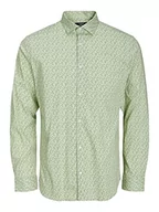 Koszule męskie - JACK & JONES Koszula męska, Celadon Green/Fit: slim fit, M - miniaturka - grafika 1