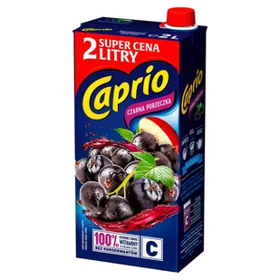 Tymbark Napój Caprio Czarna porzeczka 2 l - Soki i napoje niegazowane - miniaturka - grafika 1