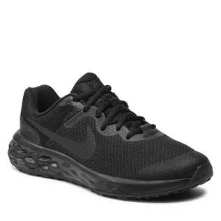 Buty dla dziewczynek - Buty Nike Revolution 6 Nn (GS) DD1096 001 Black/Black/Dk Smoke Grey - grafika 1