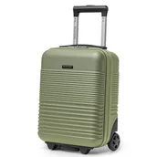 Walizki - PUCCINI Walizka Kabinowa Mała Ryanair Wizzair Na Kółkach Oliwka ABS028D-5A - miniaturka - grafika 1