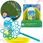 Bańki mydlane - Zestaw do robienia baniek mydlanych z drzewkiem/obręczą + płyn 400 ml - miniaturka - grafika 1