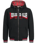 Bluzy męskie - Bluza LONSDALE NATEBY czarna rozpinana-XXL - miniaturka - grafika 1