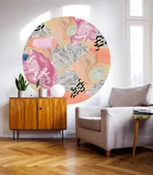 Tapety - Dots Marble - samoprzylepna tapeta w kształcie koła - miniaturka - grafika 1