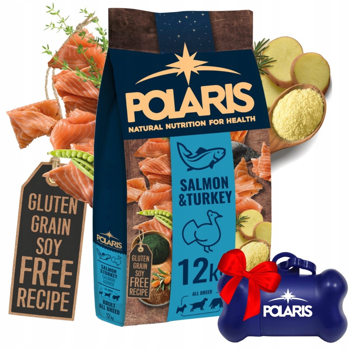 POLARIS ADULT SALMON&TURKEY 12 KG