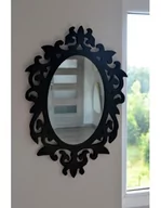 Lusterka do makijażu - Lustro w ażurowej ramie MDF do toaletki -ROMA- kolor ramy do wyboru, Wymiary: 75x108 - miniaturka - grafika 1