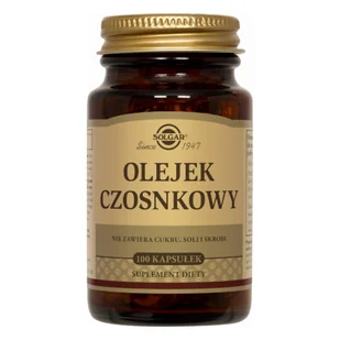 Solgar Olejek Czosnkowy 1 mg (świeży) 100 kaps 033984012202 - Suplementy diety - miniaturka - grafika 1