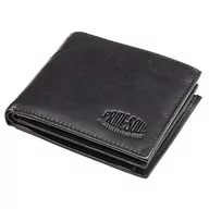 Portfele - Pride & Soul męski portfel Viva, portmonetka skóra, czarny (czarny), 2 x 11 x 9,50 cm - miniaturka - grafika 1