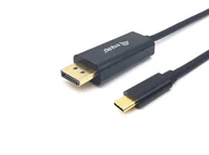 Adaptery i przejściówki - Equip 133426 adapter kablowy 1 m USB Type-C DisplayPort Szary - miniaturka - grafika 1