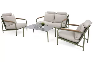 Meble ogrodowe aluminiowe Como Green / Signal White - Meble ogrodowe - miniaturka - grafika 1