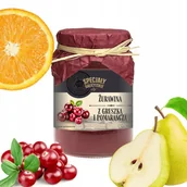 Konfitury, marmolady, powidła - Konfitura Żurawina Gruszka Pomarańcza domowa Specjały Galicyjskie 200g - miniaturka - grafika 1