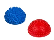 Meble i wyposażenie gabinetów medycznych - Tullo Półkula sensoryczna równoważna 2 szt czerwony jeż niebieski diament - miniaturka - grafika 1