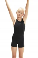Kombinezony dla dzieci - Speedo Kombinezon Gimnastyczny Czarny Dziewczęcy 176 Jmd - miniaturka - grafika 1