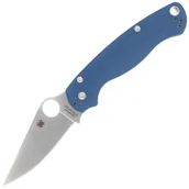Noże - Nóż składany Spyderco Para Military 2 Cobalt Blue G10, Satin CPM SPY27 by Sal, Eric Glesser (C81GPCBL2) - miniaturka - grafika 1