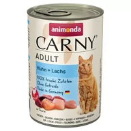 Mokra karma dla kotów - Zestaw Animonda Carny Adult, 12 x 400 g - NOWOŚĆ! Kurczak z łososiem - miniaturka - grafika 1
