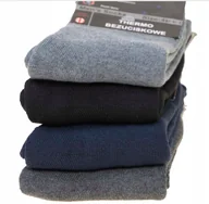 Skarpetki męskie - 4x D&A Skarpetki wielokolorowy Skarpety Bezuciskowe Thermo Męskie r. 43-46 - miniaturka - grafika 1