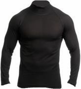 Koszulki sportowe męskie - COOL koszulka ze stójką i długim rękawem - męska .3XL .czarny - miniaturka - grafika 1